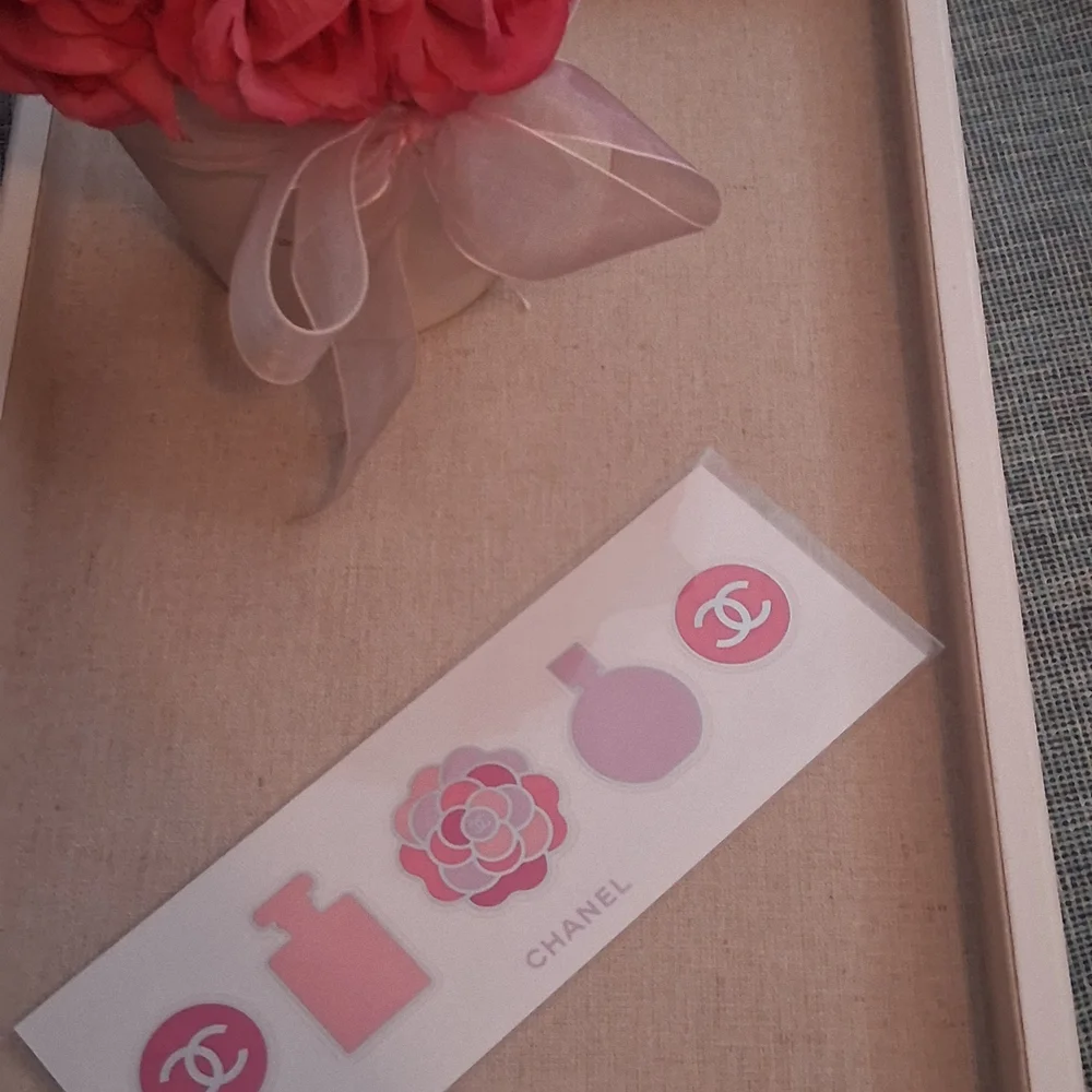 Chanel Pink and Purple Sticker Set